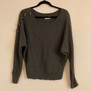 POOF APPAREL SWEATER WITH BUTTONS